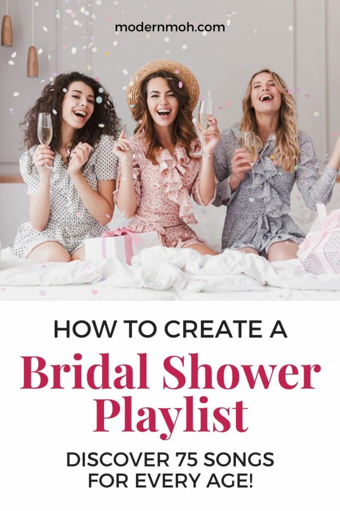 Create a bridal shower playlist pin