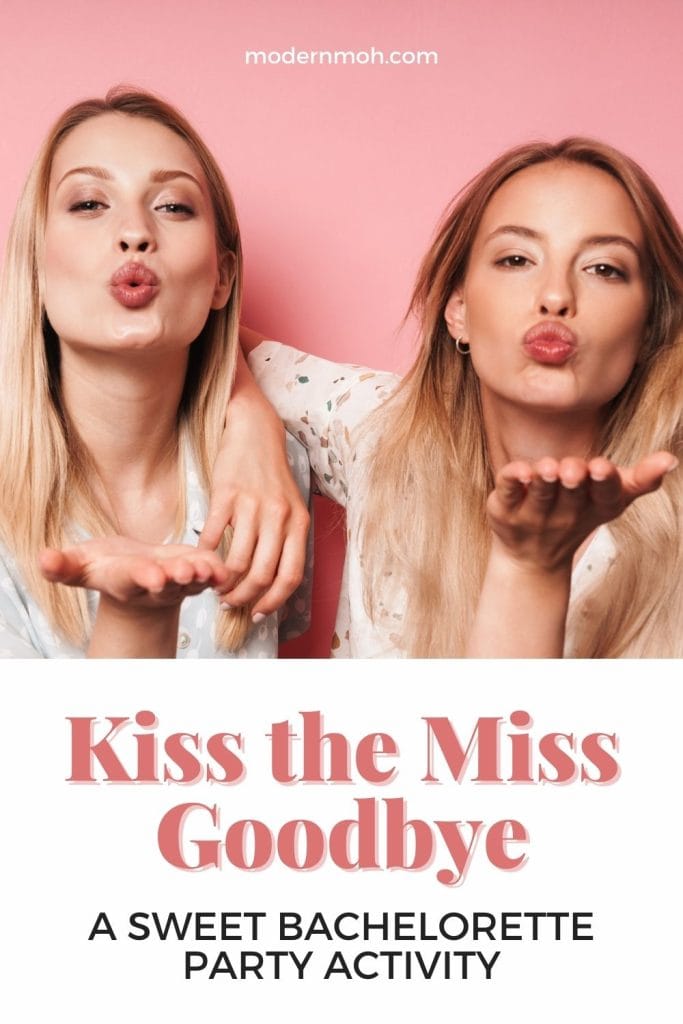 Kiss the miss goodbye bach activity pin