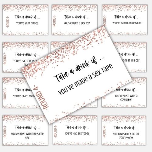 Bachelorette Drink If Game individual cards