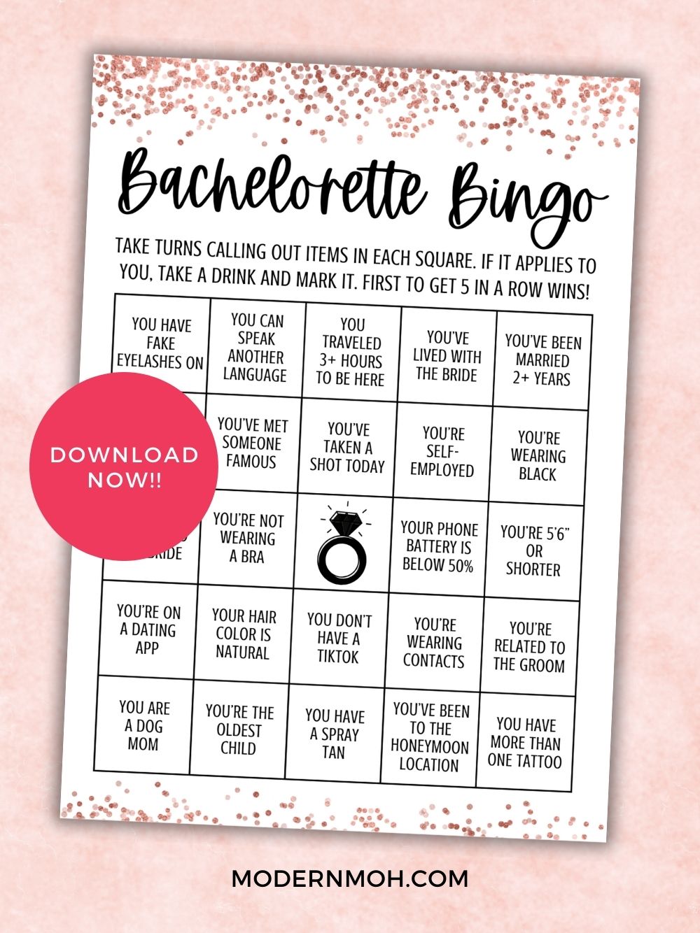 Bachelorette Bingo: The Fun, Low-Stress Game Every Bride Squad Loves