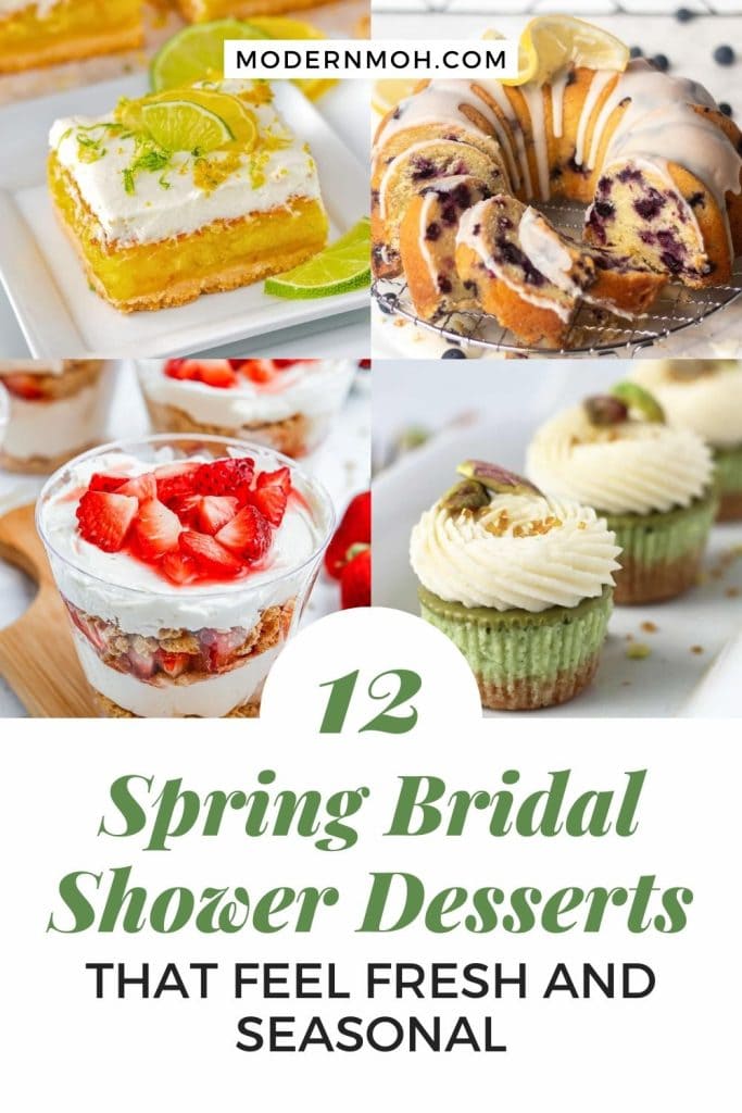 12 spring bridal shower desserts pin