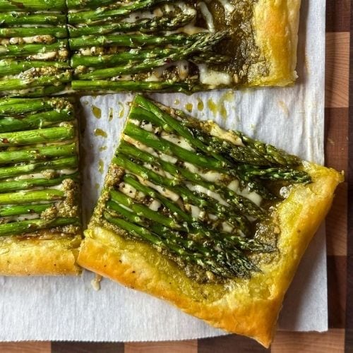 cheap-bridal-shower-game-prizes Asparagus Pesto Tart