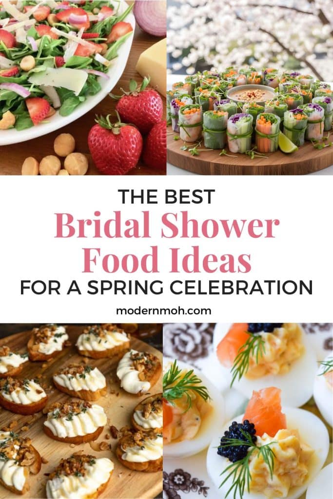 Bridal shower food ideas for spring pin