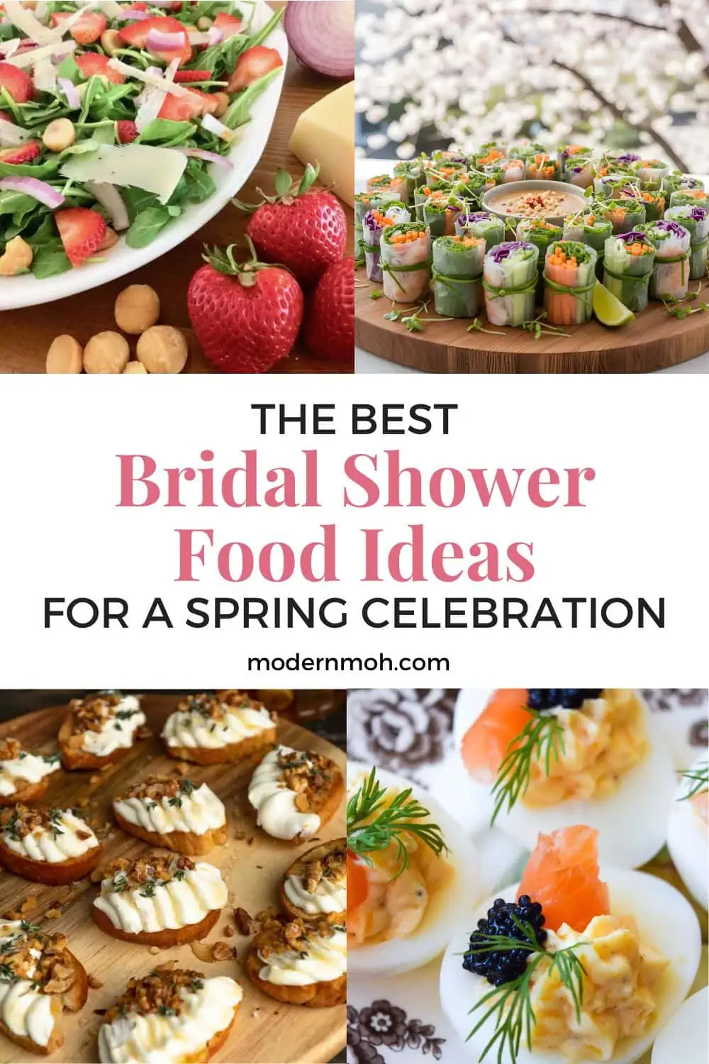 10 Spring Bridal Shower Food Ideas That Feel Fresh, Light, and Seasonal