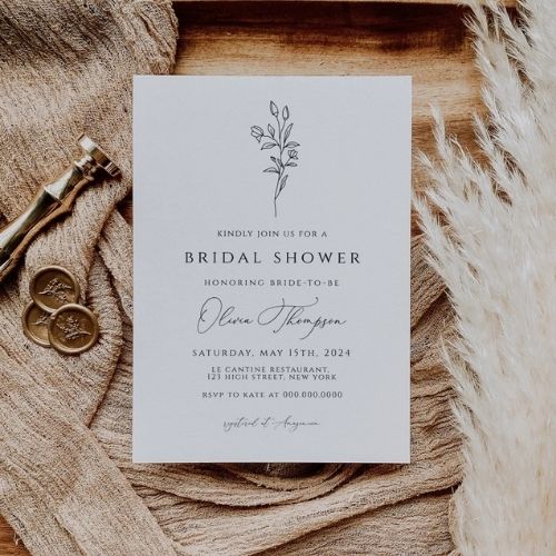 Elegant Minimalist Invitation