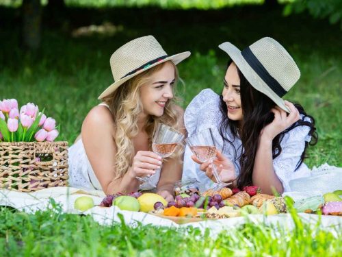 Farm or Orchard with Spring Blooms bridal shower party