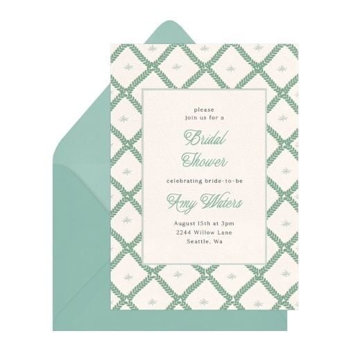 Garden Trellis Invitation