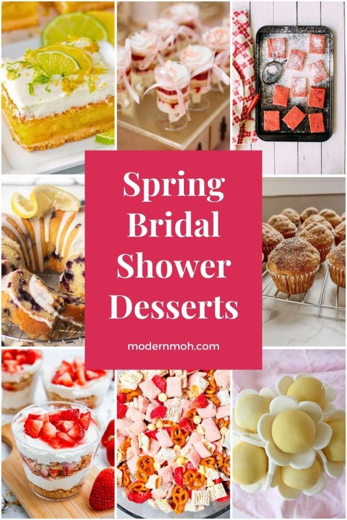 Spring bridal shower desserts pin