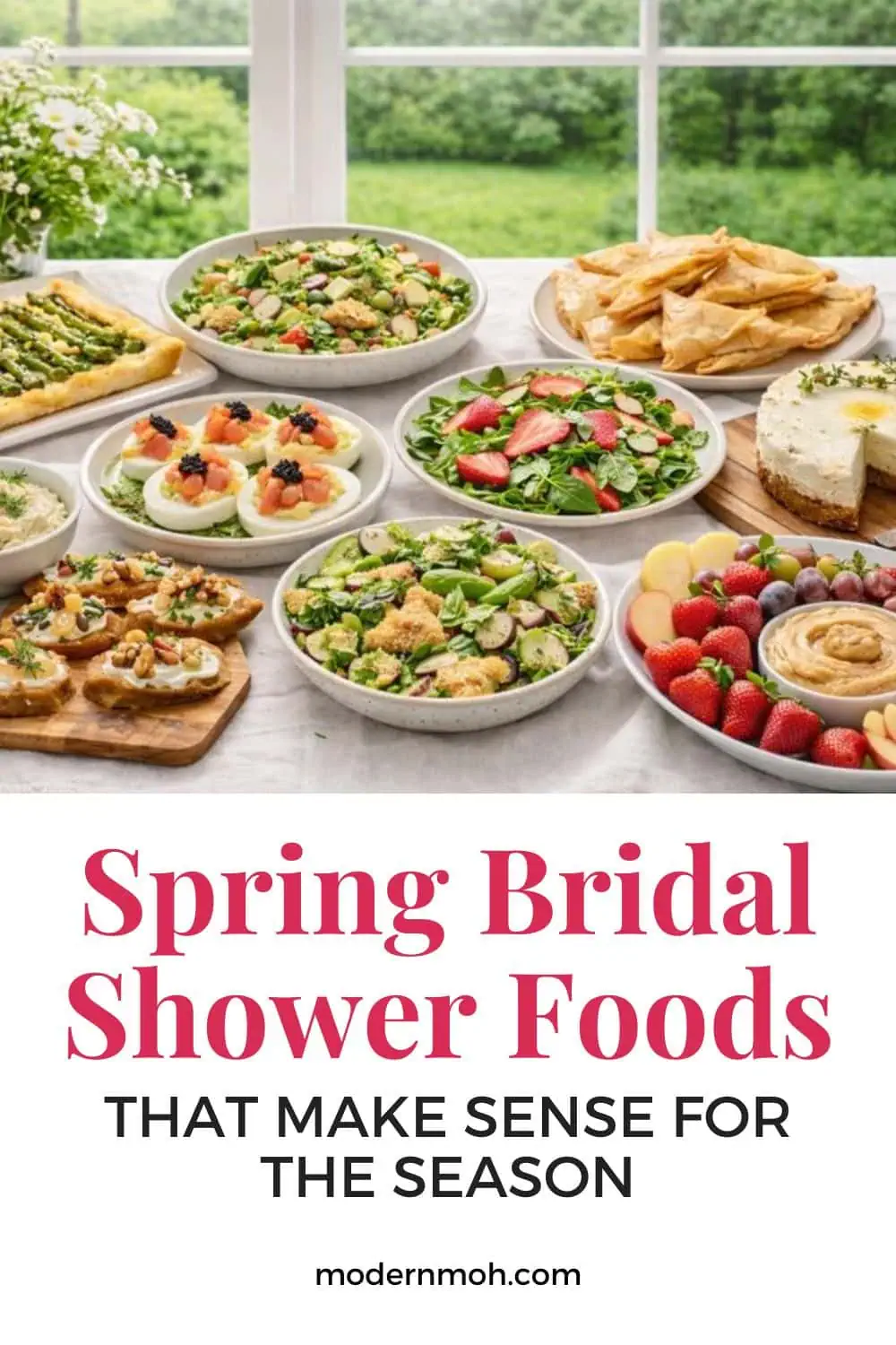 10 Spring Bridal Shower Food Ideas That Feel Fresh, Light, and Seasonal