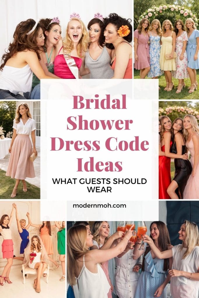 Bridal shower dress code ideas pin