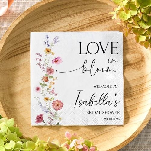 Love in Bloom napkins