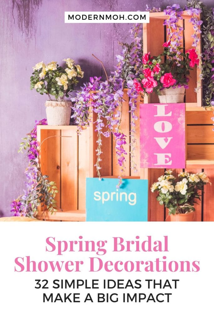 Spring bridal shower decorations pin