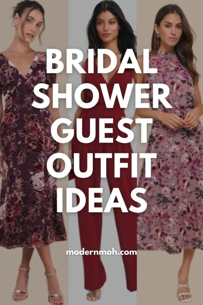 Bridal shower guest outfit ideas pin