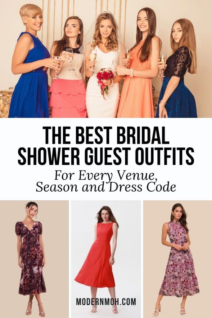 Bridal shower guest outfits pin