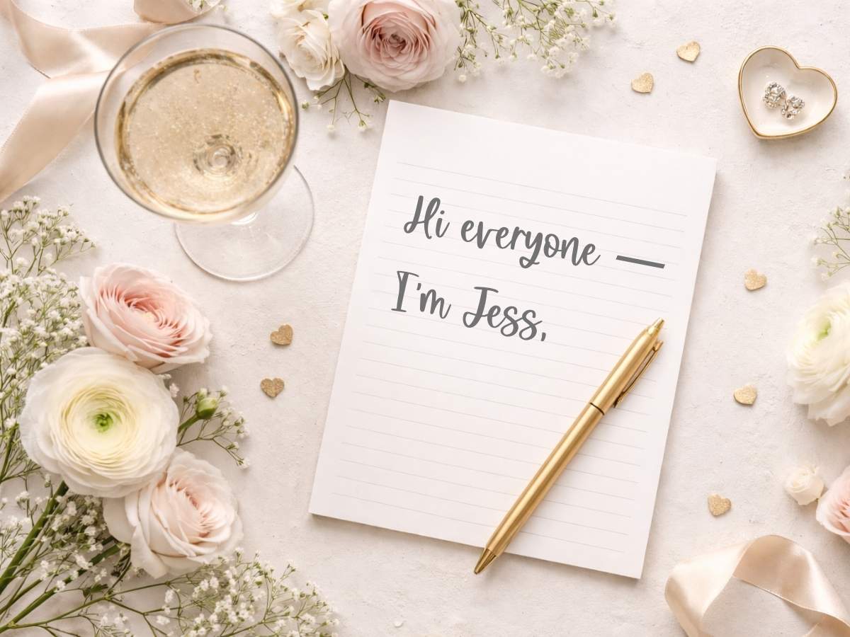 Ideas for how to structure a maid of honor speech