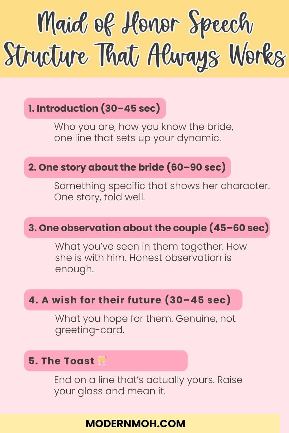 What Not to Say in a Maid of Honor Speech (8 Mistakes to Avoid)