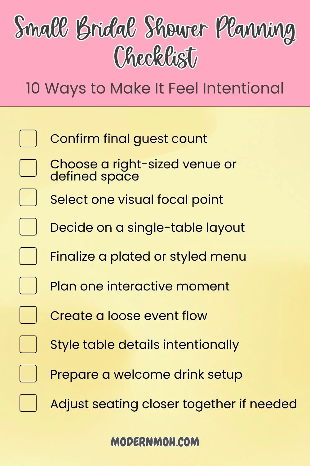 7 Small Bridal Shower Ideas That Feel Intentional, Not Empty