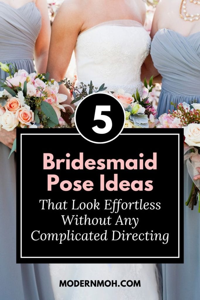 5 bridesmaid pose ideas pin