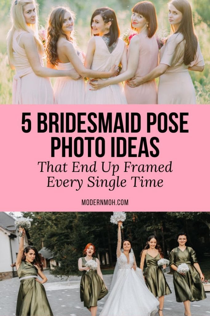 Bridesmaid pose photo ideas pin