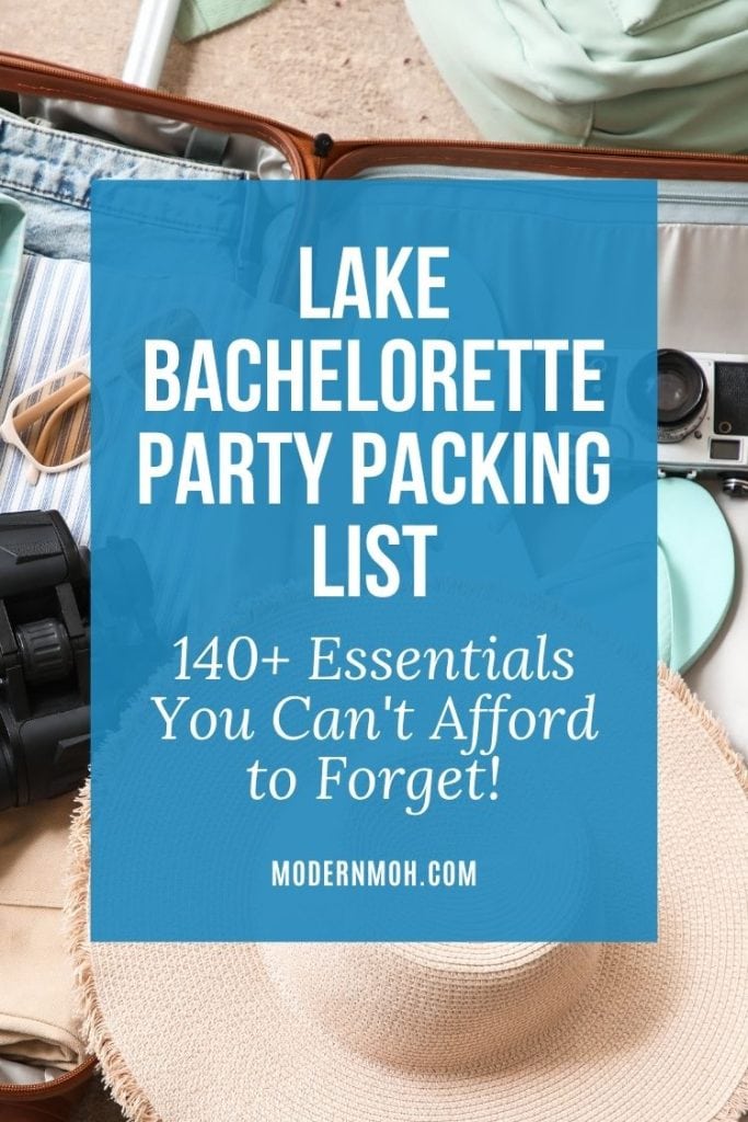 Lake Bachelorette packing list pin