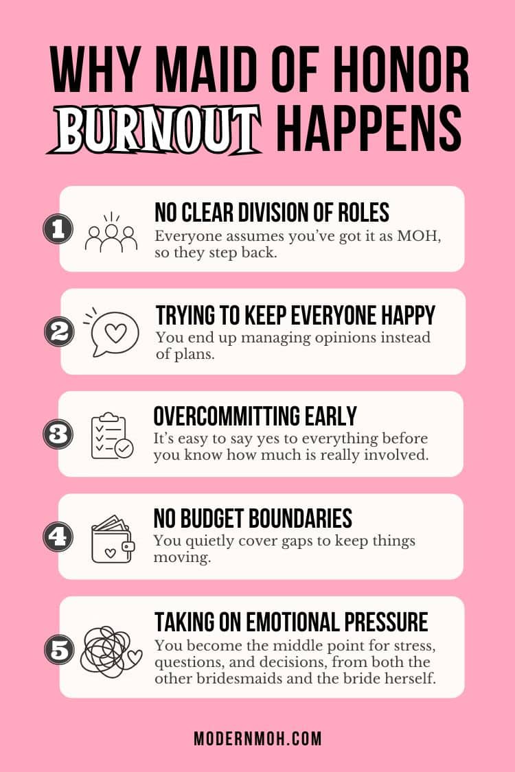 Maid of Honor Burnout Is Real: How to Avoid It