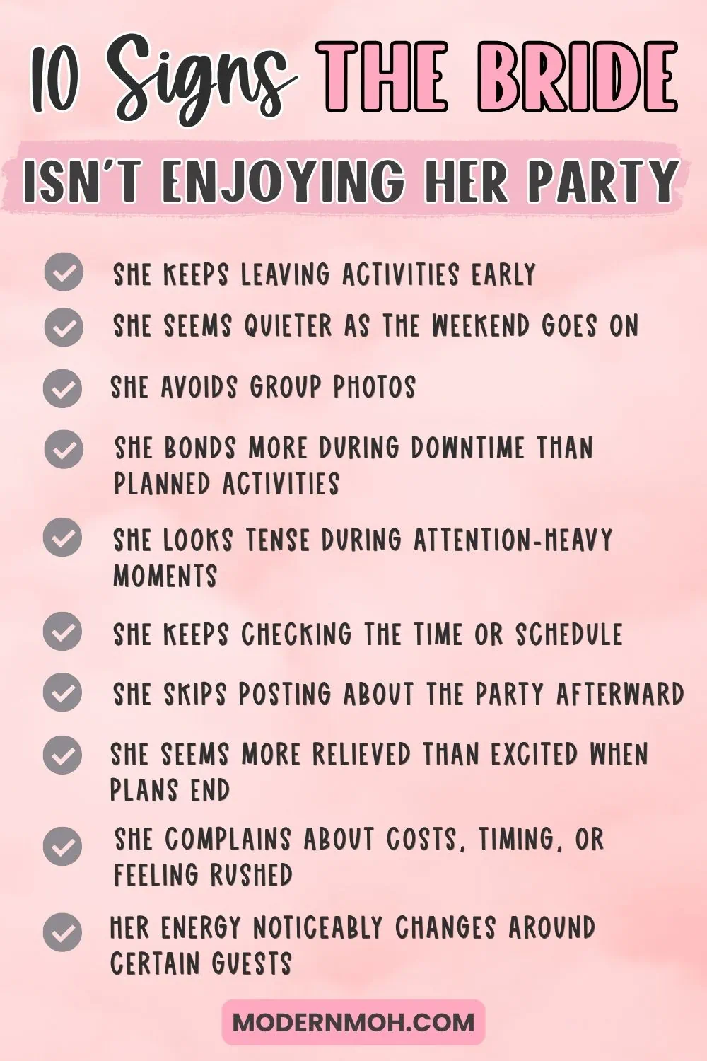 What To Do If the Bride Didn’t Like Her Bachelorette Party or Bridal Shower