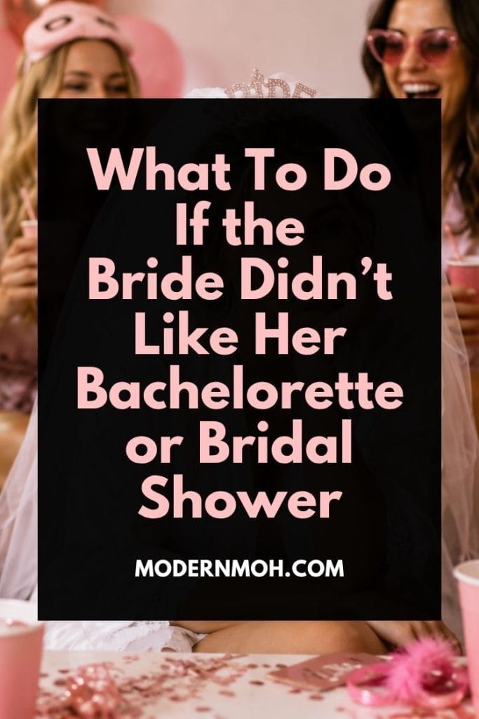 Bride didn't like her bachelorette party pin
