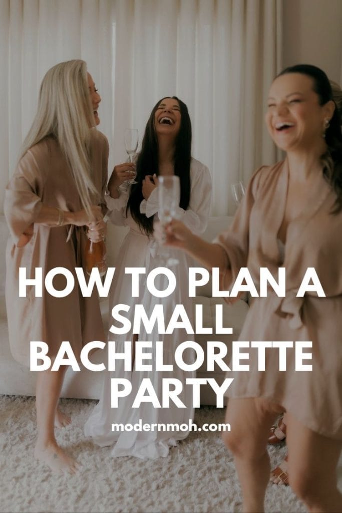 How to plan a small bachelorette party pin