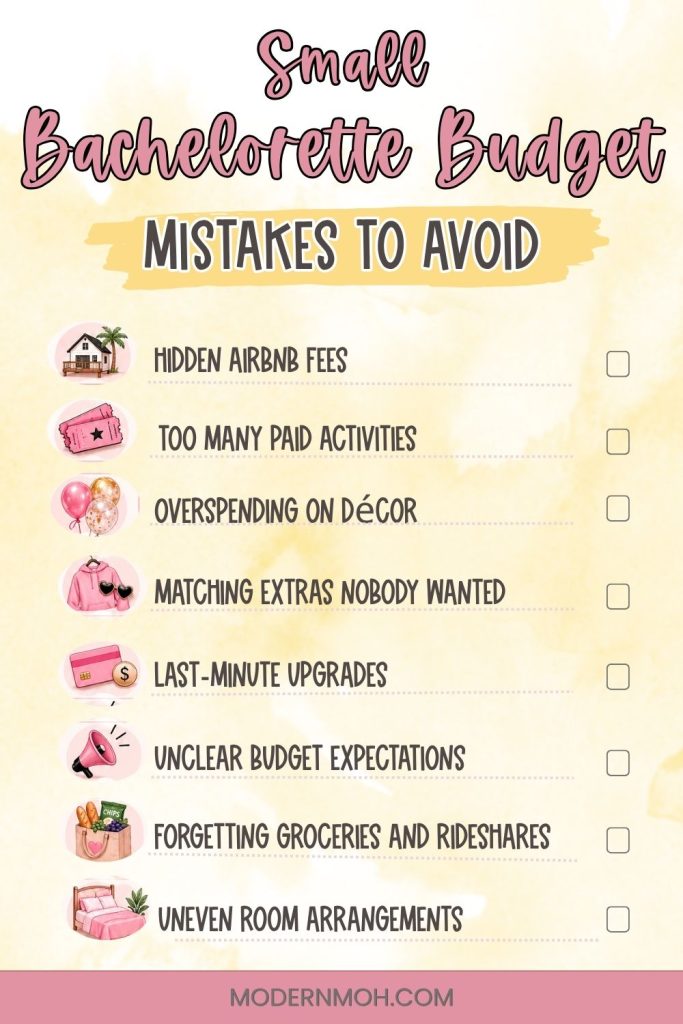 Small Bachelorette Party Budget Mistakes to Avoid