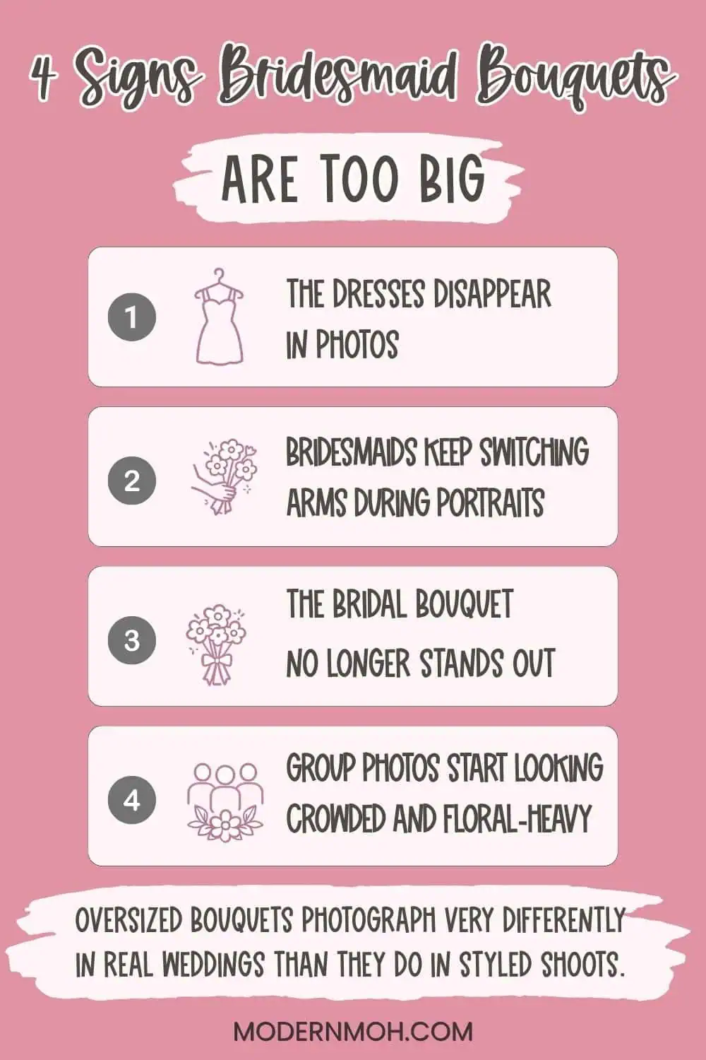 Bridesmaid Bouquet Size Guide: How Big Is Too Big?
