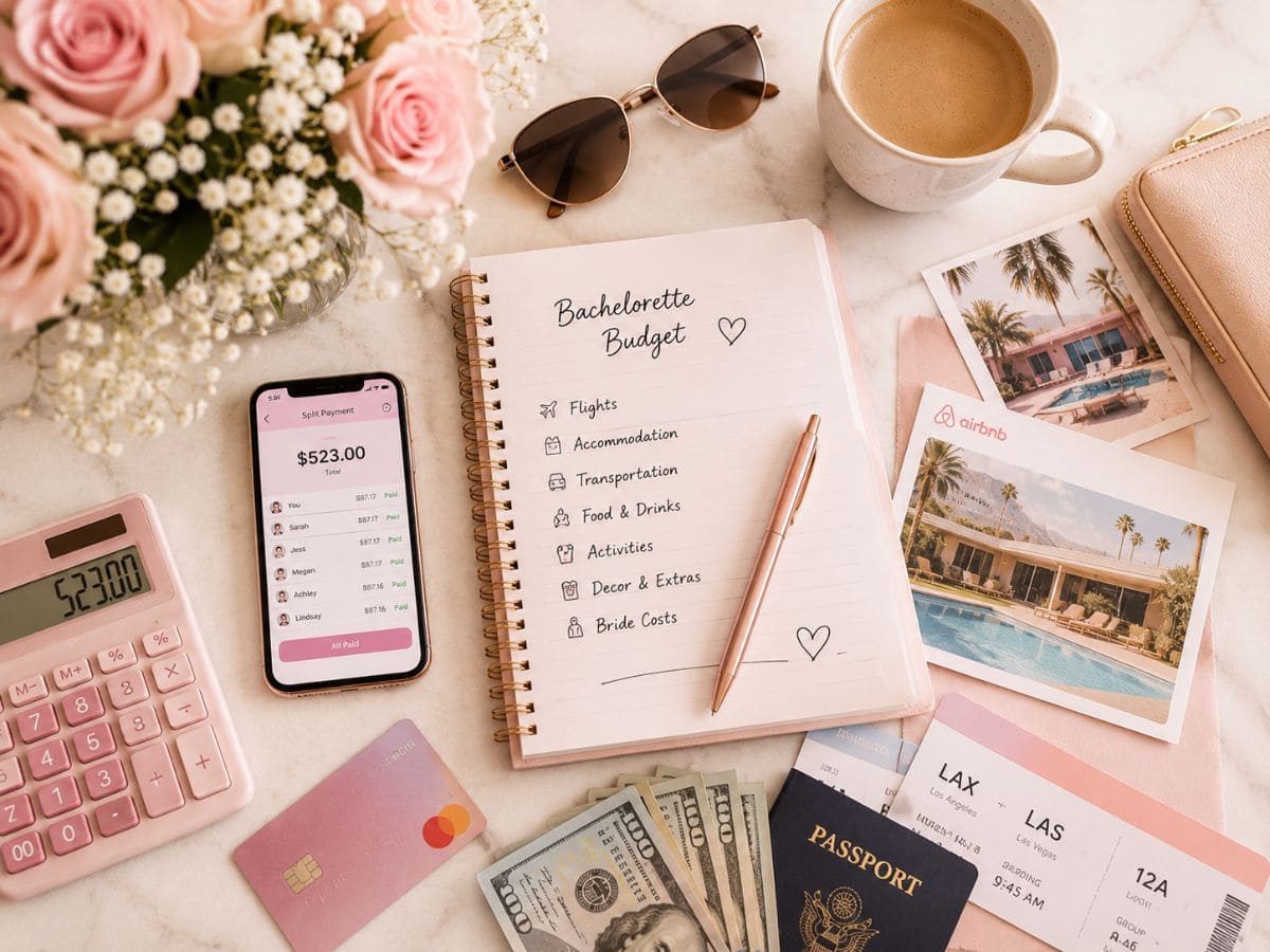 Bachelorette Party Budget featured image showing budget items
