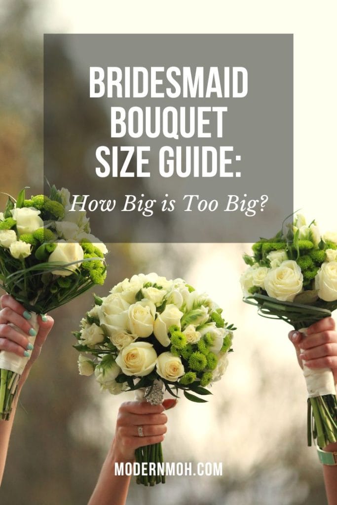 Bridesmaid bouquet size guide