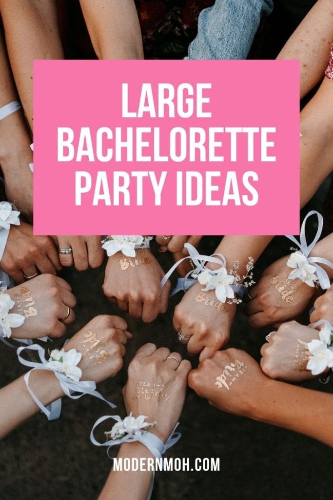 Large bachelorette party ideas pin