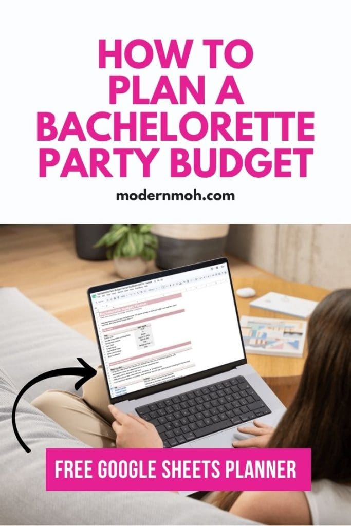 Plan a bachelorette party budget pin