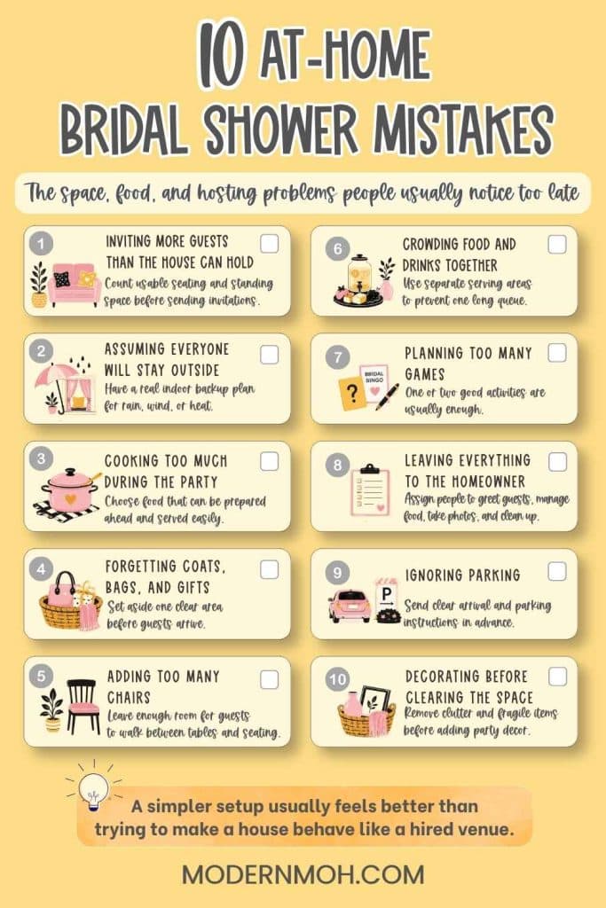 10 At-Home Bridal Shower Mistakes