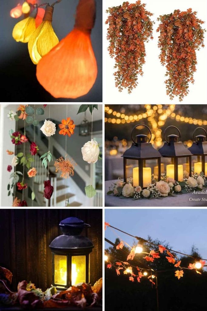 Cozy Lighting and Hanging Decorations