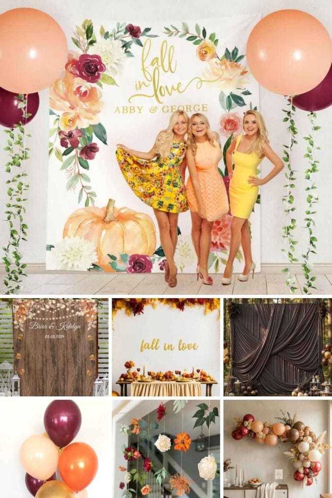 Fall Bridal Shower Backdrop Ideas