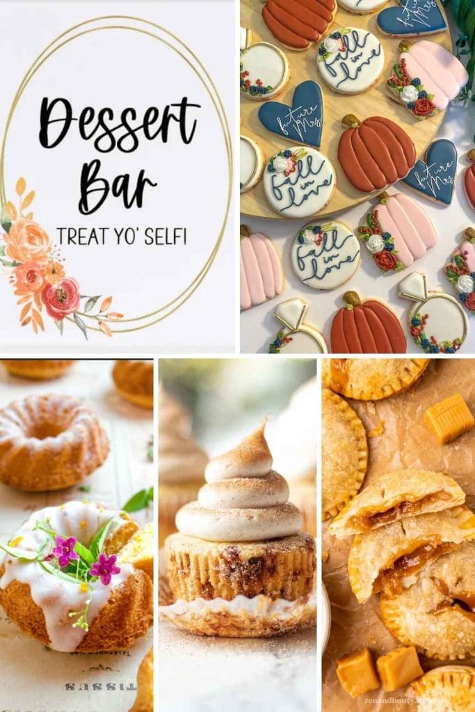 Fall in Love Bridal Shower Cookies and Desserts