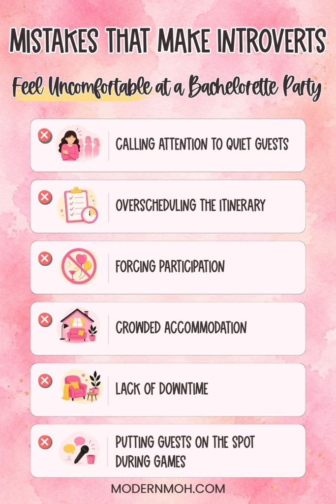 Mistakes That Make Introverts Feel Uncomfortable at a Bachelorette Party