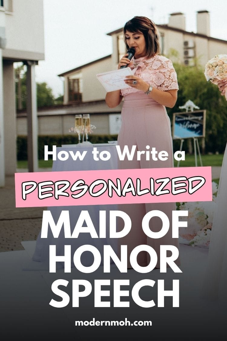 How to Personalize a Maid of Honor Speech Without Making It Too Long