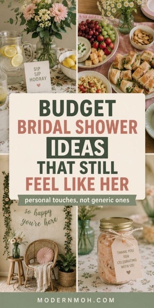 Budget bridal shower ideas pin