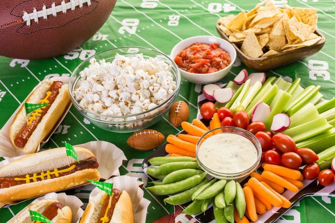 Appetizers for Tailgate football Party for a couples shower