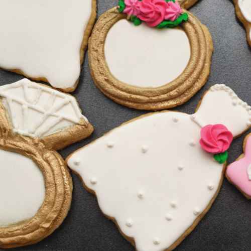 DIY Bridal shower cookies for a favor idea