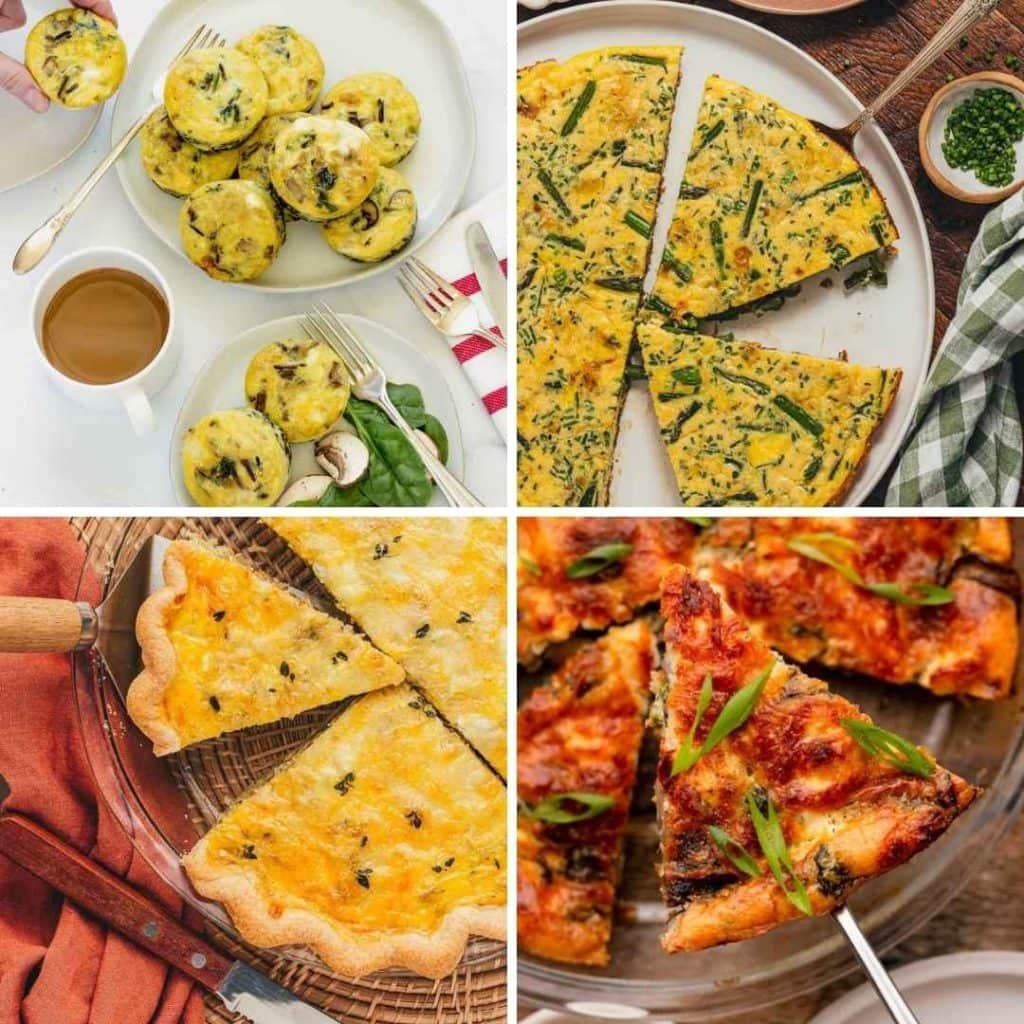Egg Dishes and Bites to add to bridal shower brunch food ideas on a buffet