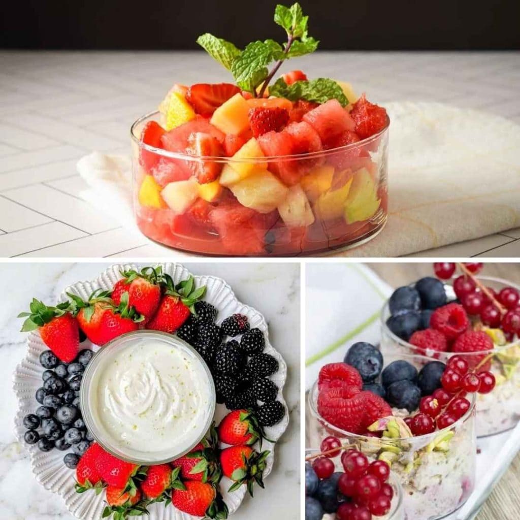 Fruit and Lighter Bites for bridal brunch food