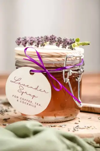 Homemade Lavender Simple Syrup